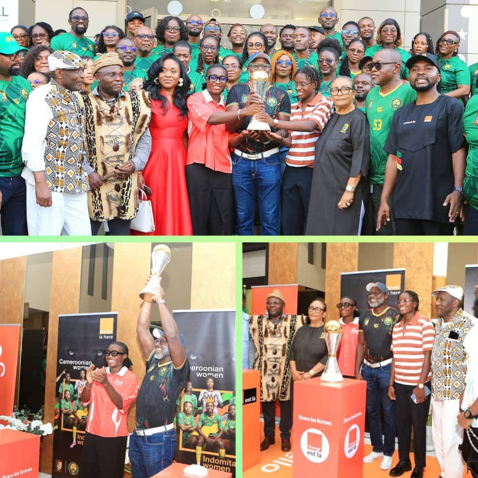 - Les Lionnes Indomptables présentent le trophée de la CAN à Orange Cameroun