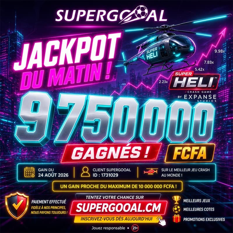 - Expanse : le fournisseur derrière Super Heli et le gain de 9 750 000