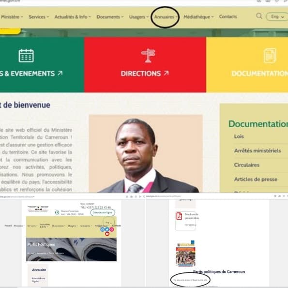 - Le Site Internet du MINAT est-il de nouveau manipulé ou piraté ?