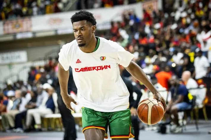 Cabral Libii sous le charme du « stratosphérique » Yves Missi après les performances des Lions de basketball