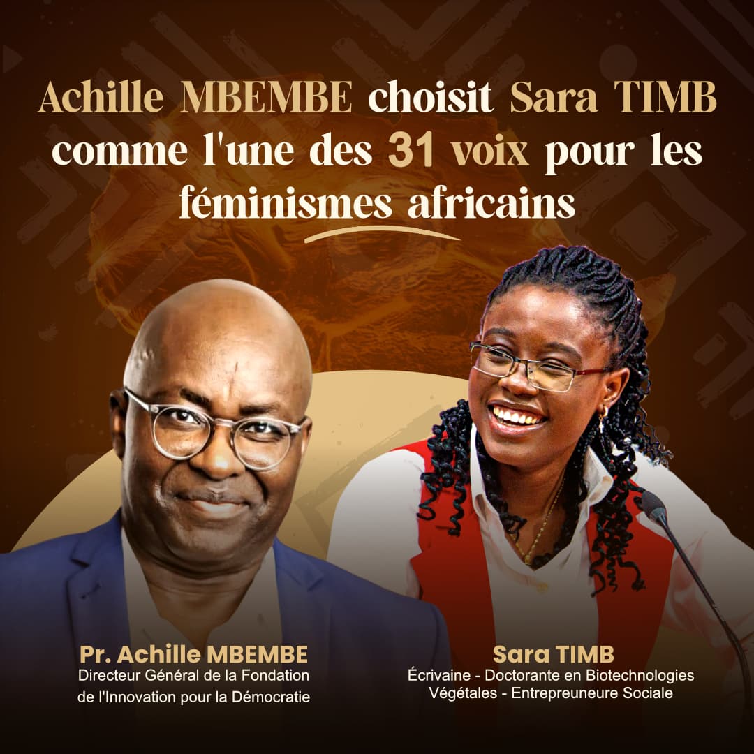 Cameroun : Sara TIMB, parmi les voix africaines mises en lumière par la Fondation dirigée par Achille Mbembe