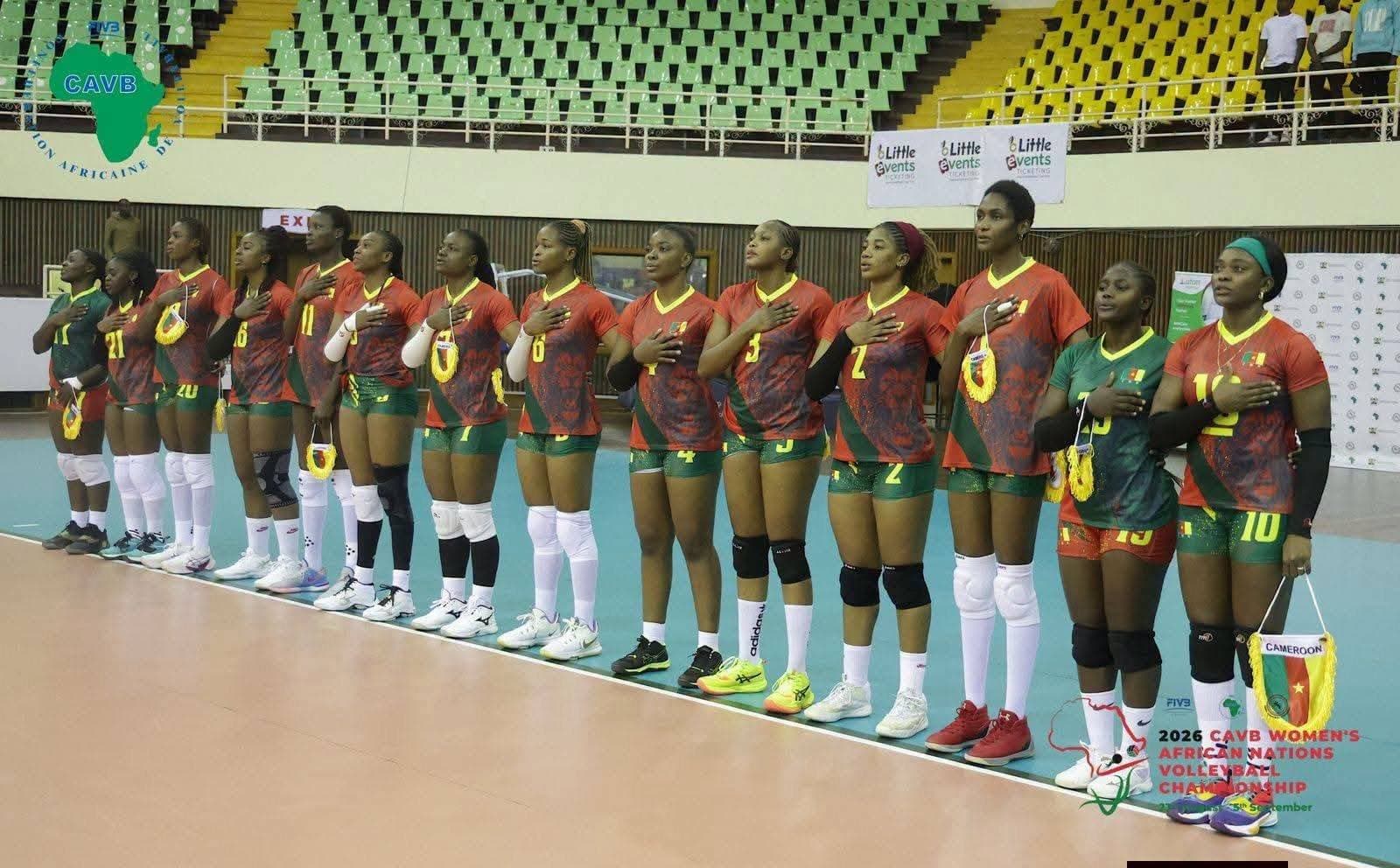 Volleyball : Les Lionnes frappent fort et filent en demi-finales du Championnat d’Afrique