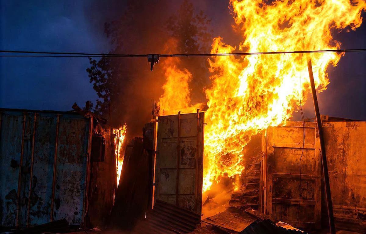 Douala: Un violent incendie cause d’importantes pertes matérielles à Ndogpassi