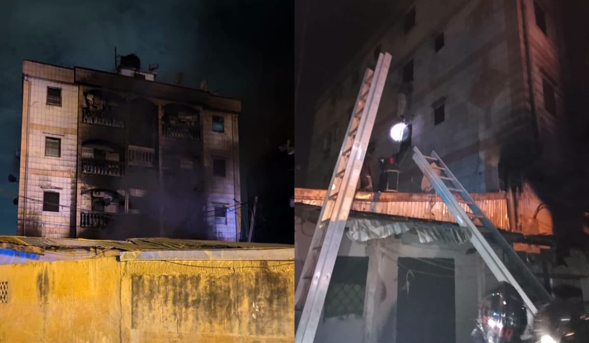 Incendie d’immeuble à Nkoulouloun: 12 personnes sauvées d’une mort certaine par les sapeurs pompiers