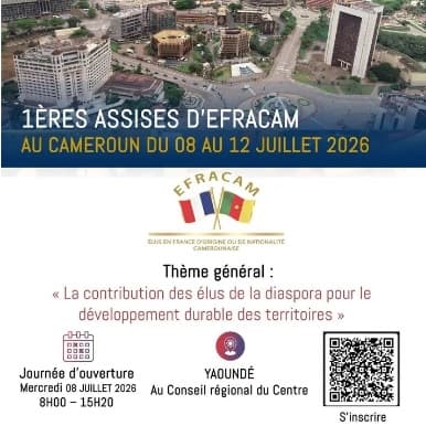 Les 1ères assises d'EFRACAM se tiennent du 08 AU 12 JUILLET 2026 au Cameroun