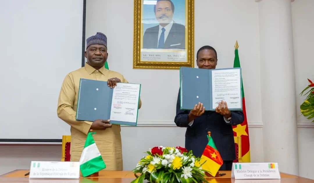 Nigeria, Cameroon sign border security pact