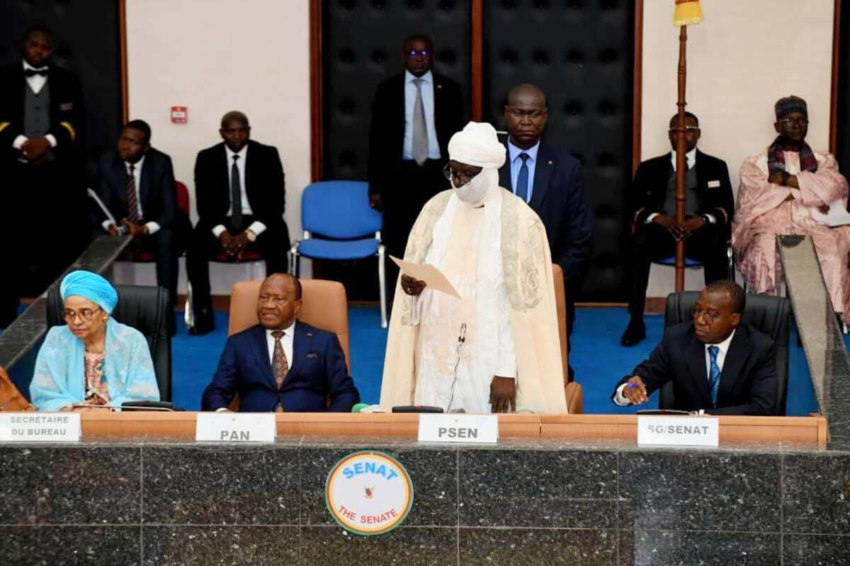 Ouverture de la session de juin au Sénat : Aboubakary Abdoulaye rend un vibrant hommage à Marcel Niat et Cavaye Yéguié