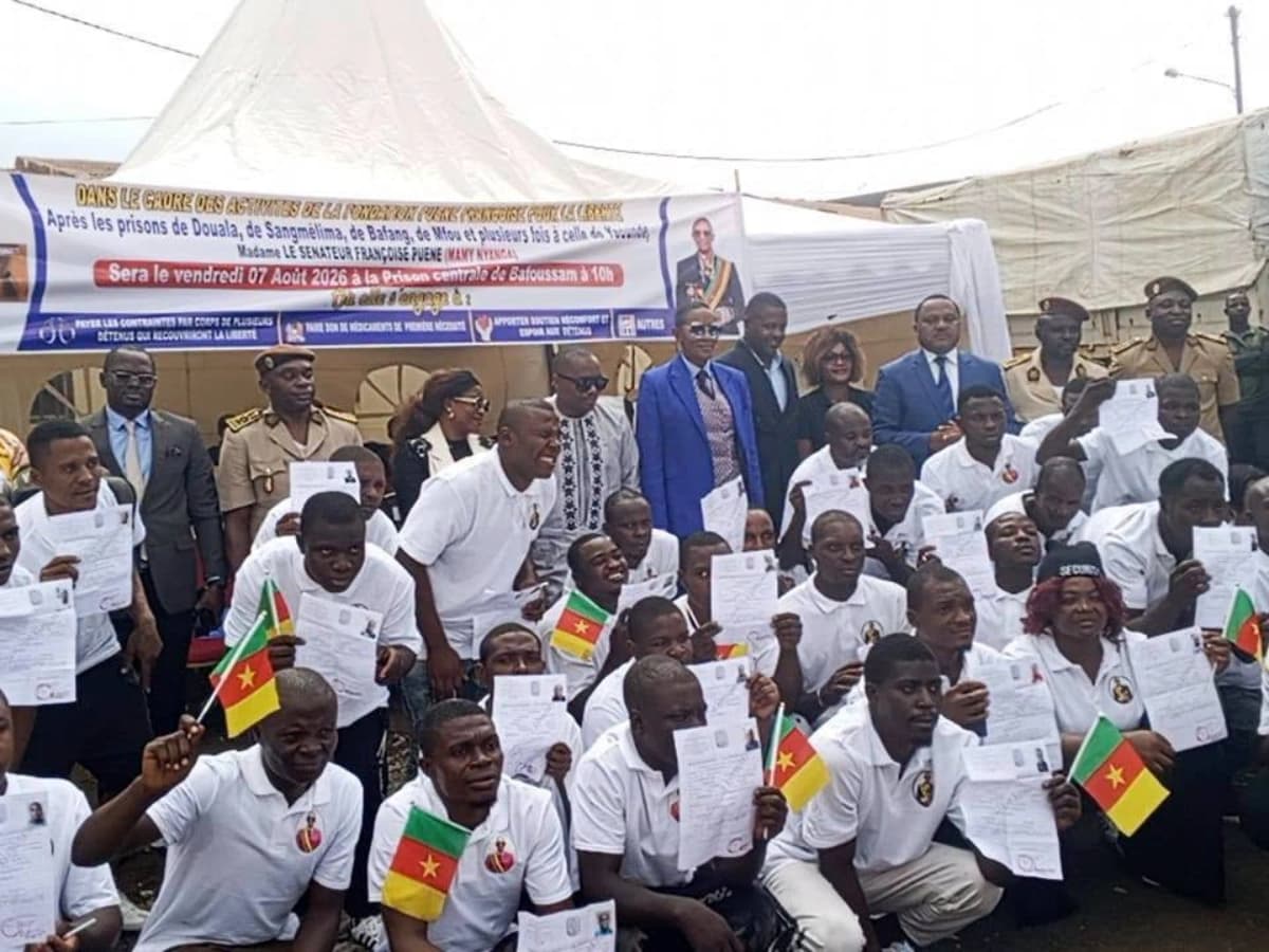 Prison centrale de Bafoussam : 38 jeunes détenus libérés grâce au paiement de leurs contraintes par corps