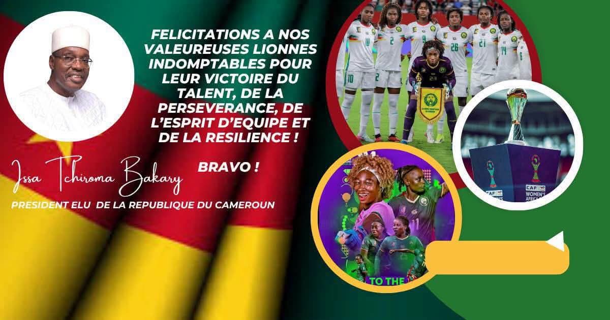 Toujours en exil, Issa Tchiroma Bakary salue le premier sacre des Lionnes Indomptables