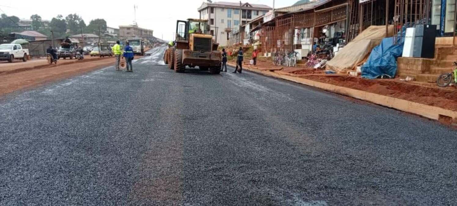 Traversée urbaine de Bamenda : déjà 40 % des travaux réalisés